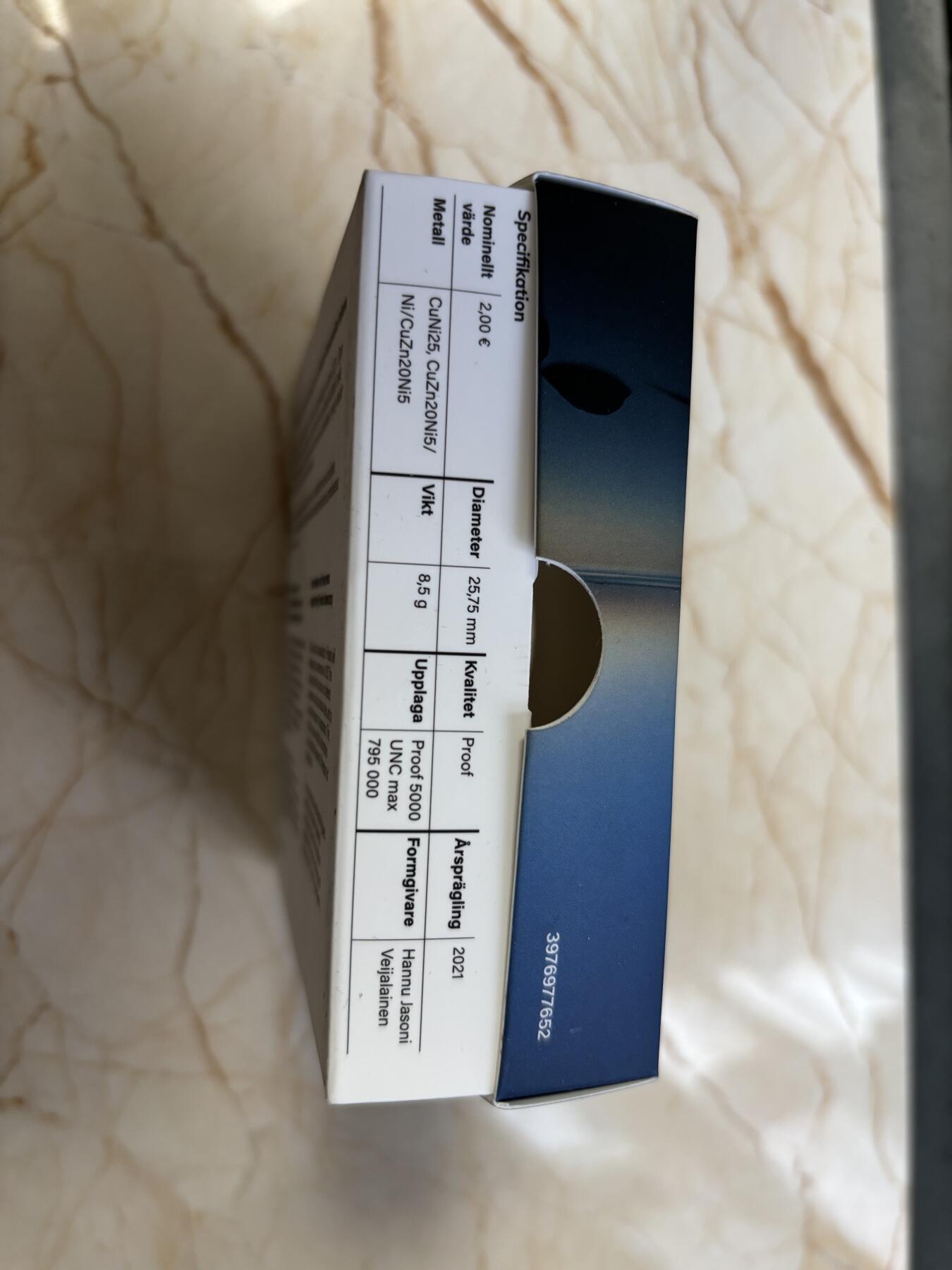 第184期拍卖 芬兰2021年新闻与言论自由精制双金属币