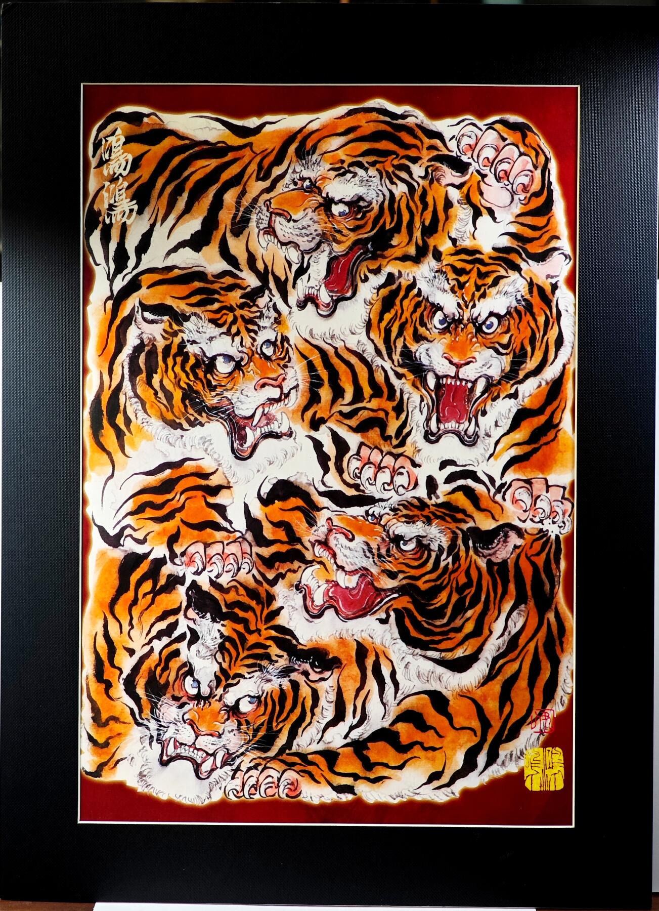 白泽拍卖卡牌手绘专场第29期（忽有故人心上过，回首山河已是秋） 2025 鸣鸿工艺版画 尺寸：31cm*42.5cm  鸣鸿签绘钟馗