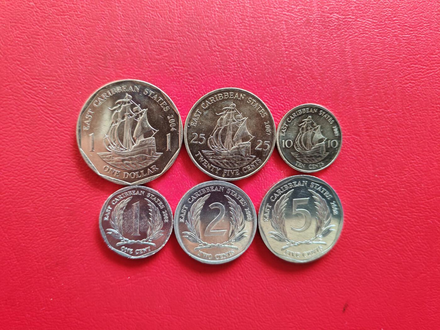 【云涧收藏】第八十二场 英属东加勒比女王老年版套币