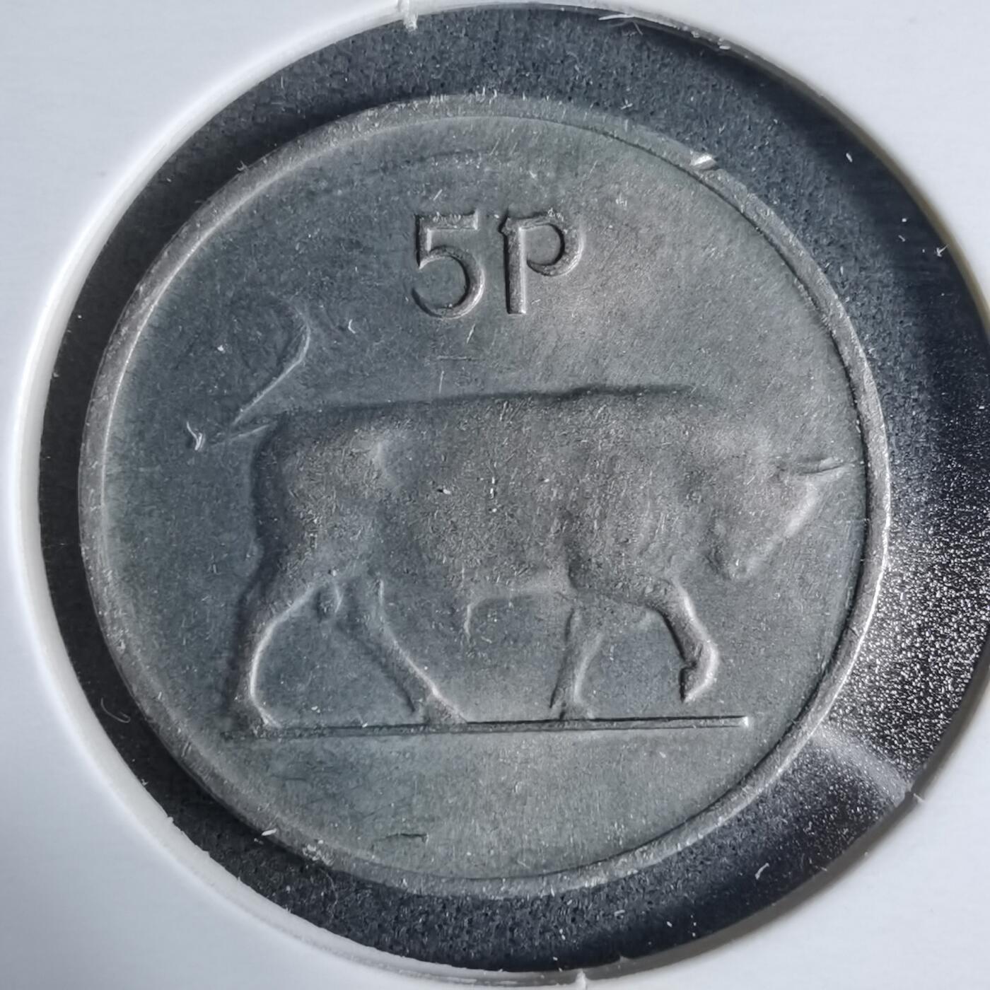 沼泽如烟--第923场 爱尔兰1976年5便士