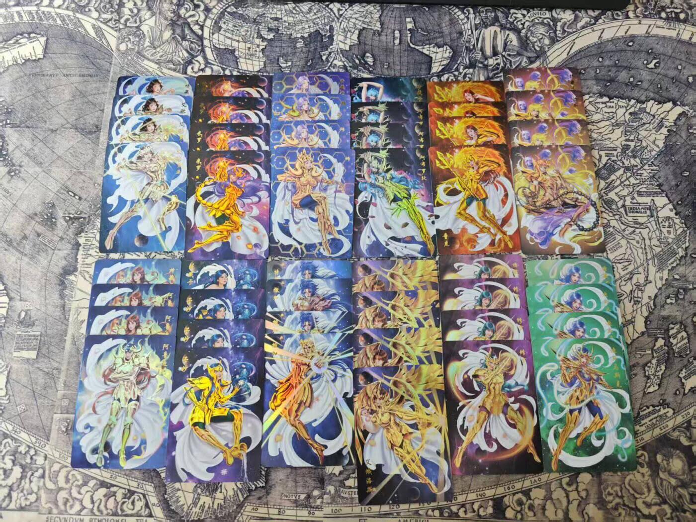 光影卡牌第26期，各家亲签，各家套卡，持续收拍品 青鸾原创黄金十二宫姬化版，含特共48张