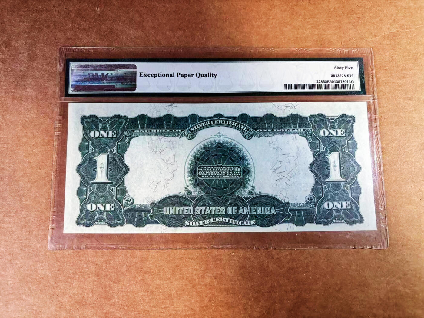 【Blue Auction】世界纸币精拍第759期——18级TOP拍卖/信誉/品质/专业/高效💫 美国 1899年1美金 大黑鹰 林肯和格兰特将军肖像 大票幅 PMG65EPQ 绝品老壳