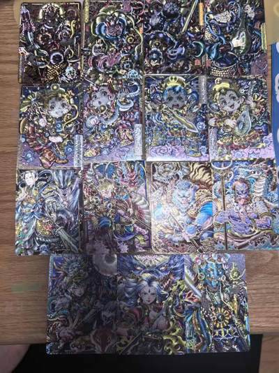 光影卡牌第26期，各家亲签，各家套卡，持续收拍品 - 卡萃风调雨顺全套（四大天王成人版+q版+师徒三人杨戬+隐藏萨满/女武神+羌姆共15张）
