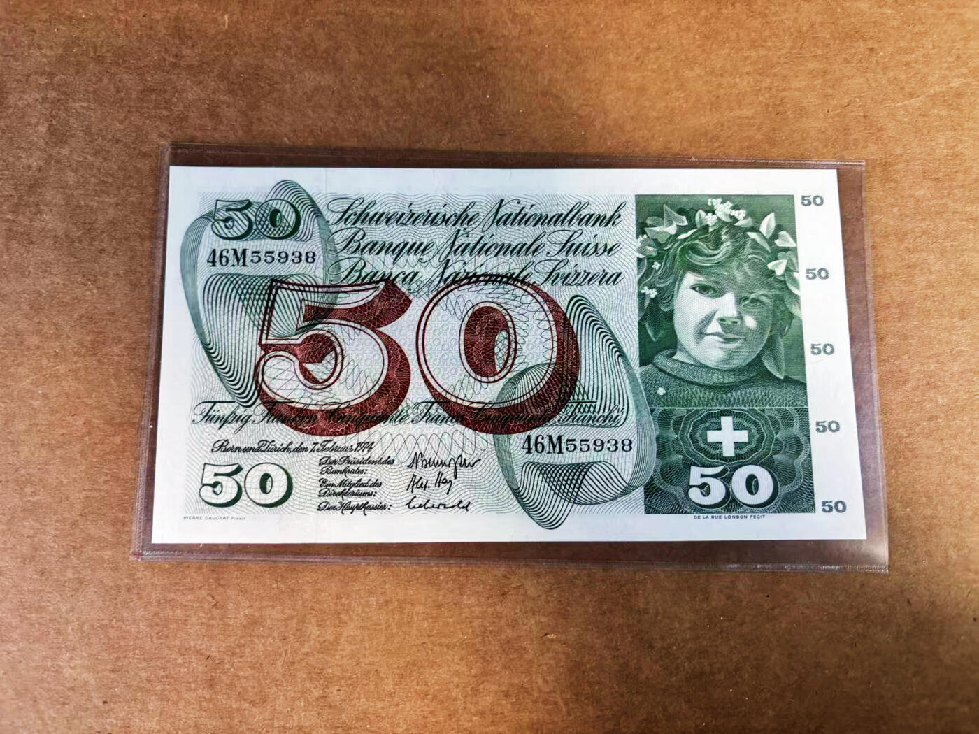 【Blue Auction】世界纸币精拍第759期——18级TOP拍卖/信誉/品质/专业/高效💫 【无47】瑞士 1974年50法郎 苹果园 全新UNC