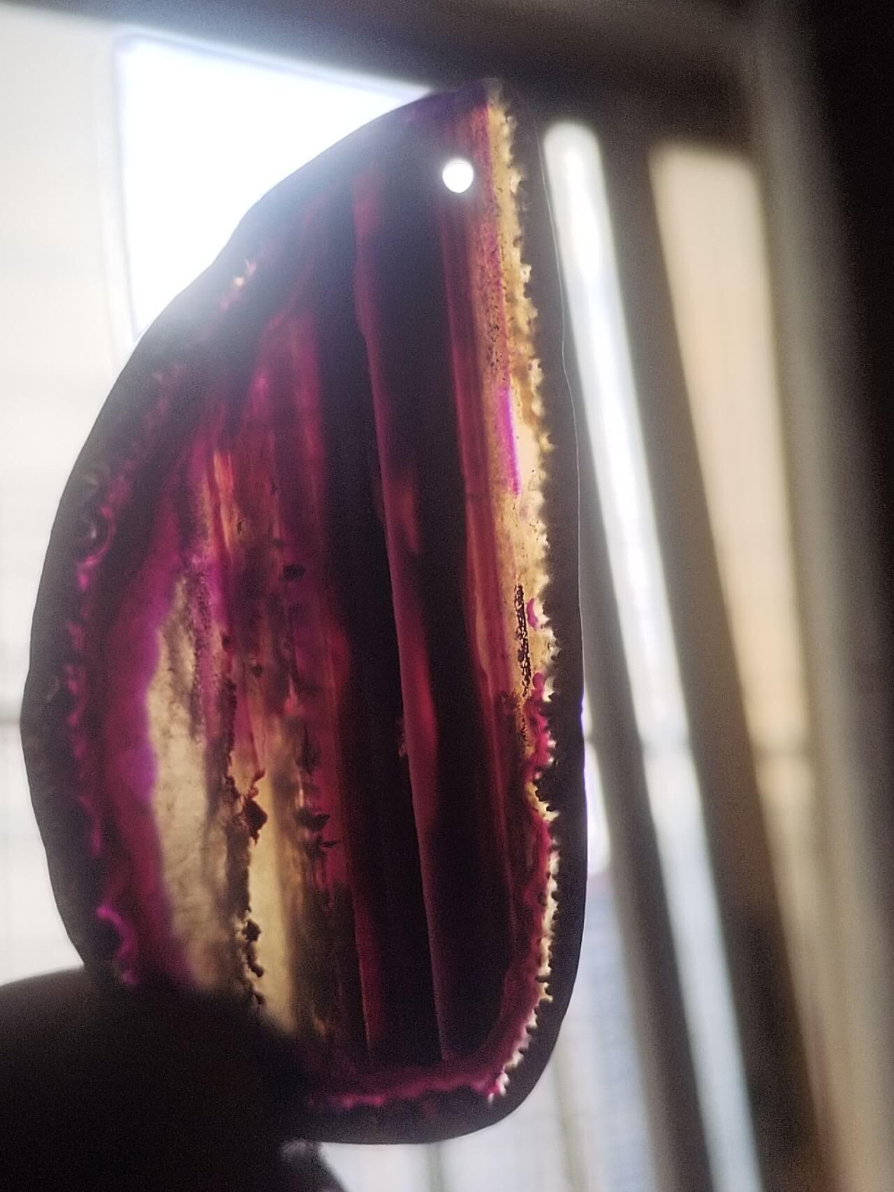 玉石 手镯 手串 手链专场 红玛瑙挂件。已打孔 配绳。