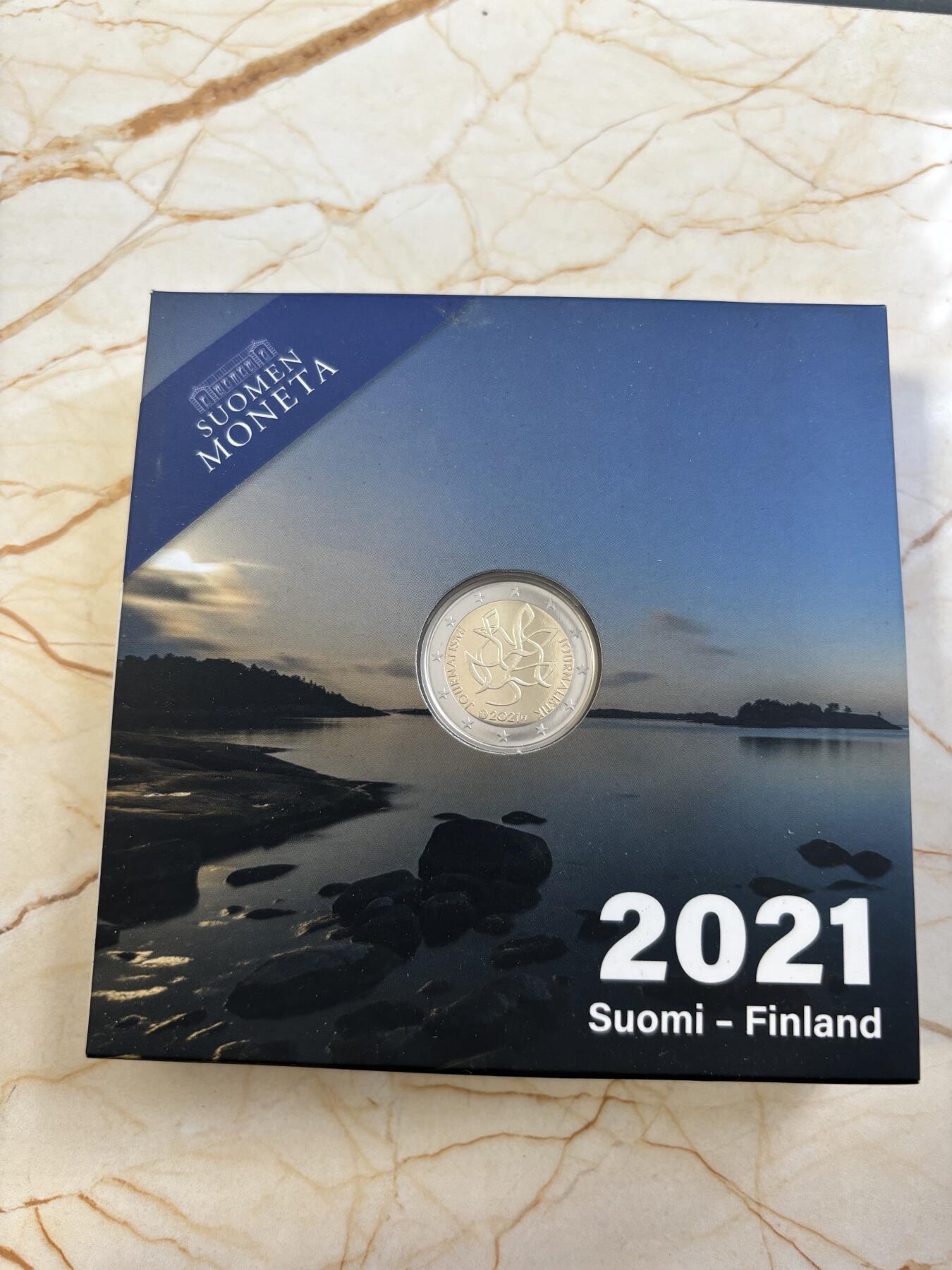 第184期拍卖 芬兰2021年新闻与言论自由精制双金属币