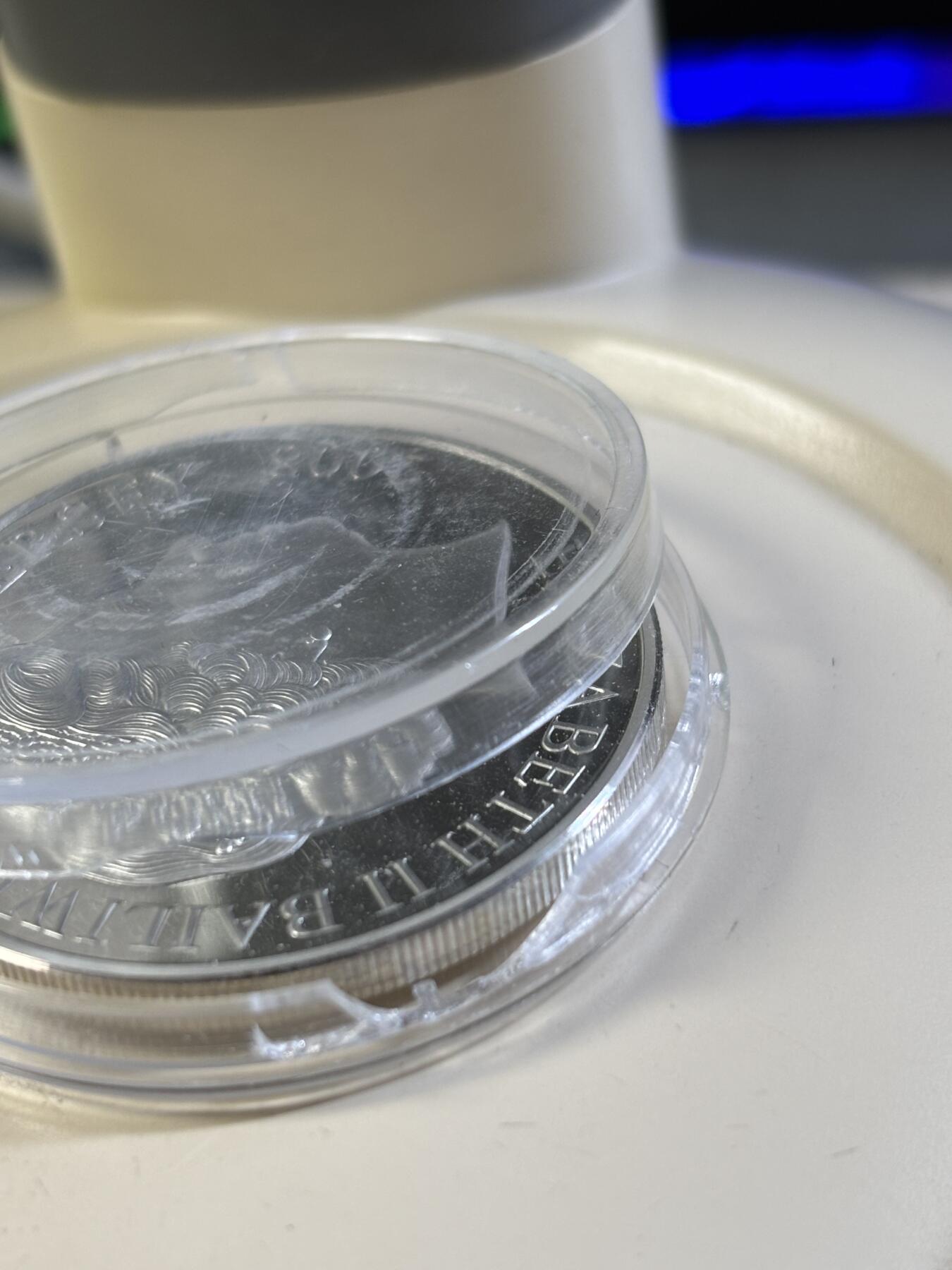 第184期拍卖  泽西2008年皇家空军的历史纪念银币，925银，28.28克银价363，塑料盒有破