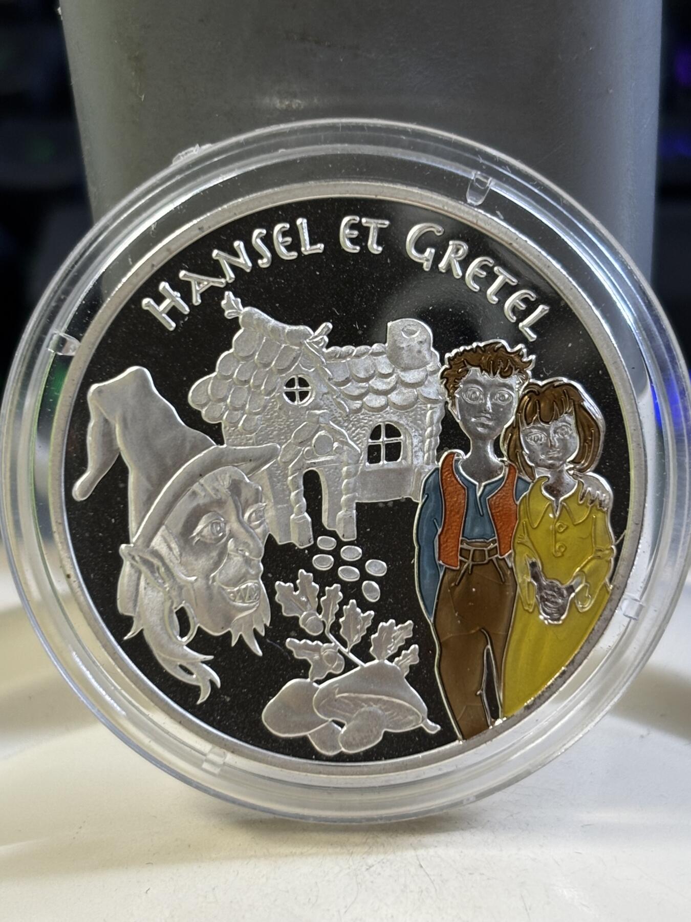 第184期拍卖 法国2003年童话系列匹诺曹彩色纪念银币1，900银，22.2克银价277