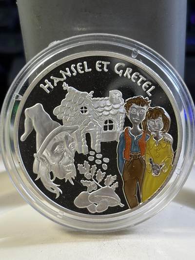 第184期拍卖 - 法国2003年童话系列匹诺曹彩色纪念银币1，900银，22.2克银价277