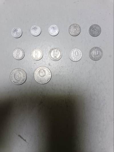 【20251209】非全新纸币和硬币第311场 - 朝鲜12枚硬币，有重复