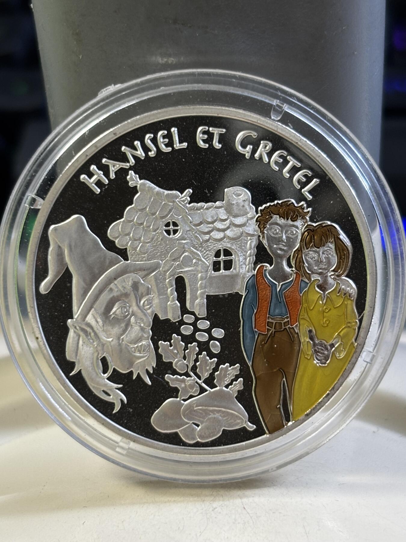 第184期拍卖 法国2003年童话系列匹诺曹彩色纪念银币1，900银，22.2克银价277