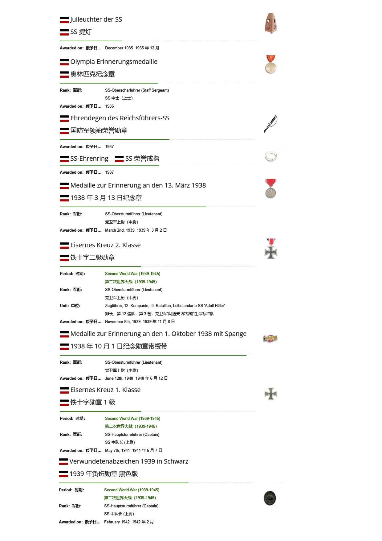 小驴勋章奖章收藏12月06日周六晚六点拍卖（珍爱和平，收藏战争，铭记历史，勿忘国耻，忠党爱国。有偿代拍，送拍规则在简介最后，参拍须阅读规则后再参拍，关系到运费包装发货时效真假辨别等关键信息，拍卖时不再发原图，看大图店主微信码在拍卖店铺介绍里） 金近战橡叶骑铁Max Hansen战后亲签