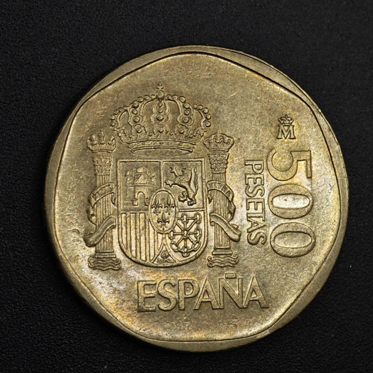 【淘币小摊】实时拍第八百一十九拍   散币场   满百包邮可预留二周 每周一统一发货   西班牙1989年500比赛塔铜币