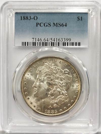 博洋堂藏家专场系列之美国钱币白金之夜专场②暨第152期（全场包邮）  - PCGS MS64 美国1883 O 十字转光-2