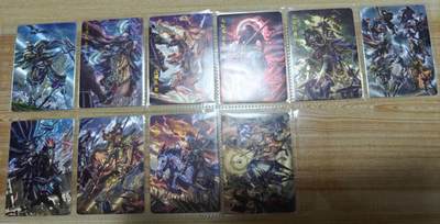 龙虎卡牌六六场 （无佣金，周六结拍，欢迎送拍） - 粗闪10张 百里 嘉宁水浒-八骠骑&二合体卡