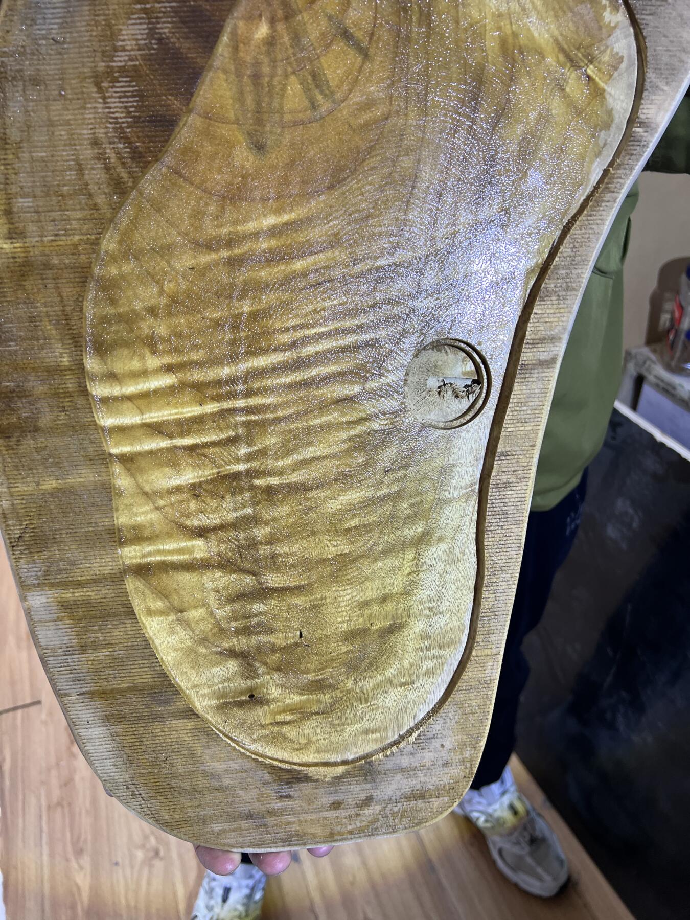 零元拍：金丝楠 茶盘，尺寸约：585/275/190/35MM，满果香，满金丝满水波，未上漆上蜡