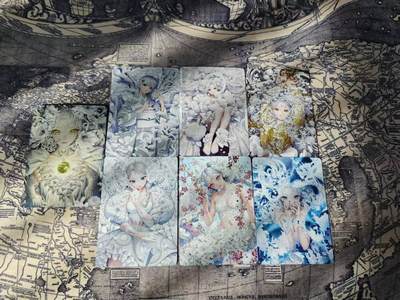 光影卡牌第26期，各家亲签，各家套卡，持续收拍品 - 动漫精扣钻闪唯美卡，一套6张