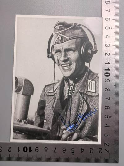 小驴勋章奖章收藏12月06日周六晚六点拍卖（珍爱和平，收藏战争，铭记历史，勿忘国耻，忠党爱国。有偿代拍，送拍规则在简介最后，参拍须阅读规则后再参拍，关系到运费包装发货时效真假辨别等关键信息，拍卖时不再发原图，看大图店主微信码在拍卖店铺介绍里） - 王牌大德师橡叶骑铁Peter Frantz战后亲签