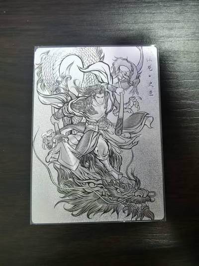 光影卡牌第26期，各家亲签，各家套卡，持续收拍品 - 张建东水浒，史进线稿粗闪限编