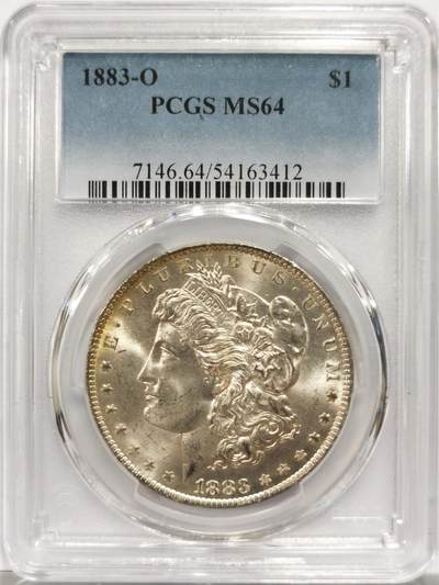 博洋堂藏家专场系列之美国钱币白金之夜专场②暨第152期（全场包邮）  - PCGS MS64 美国1883 O 十字转光-11