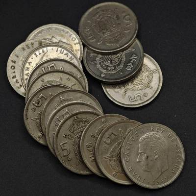 【淘币小摊】实时拍第八百一十九拍   散币场   满百包邮可预留二周 每周一统一发货   - 西班牙5比赛塔15枚