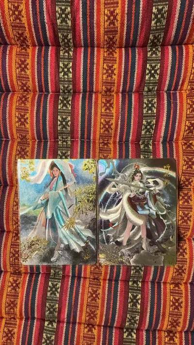 光影卡牌第26期，各家亲签，各家套卡，持续收拍品 - 燎原胡子怪兽隋唐粗闪特卡2张