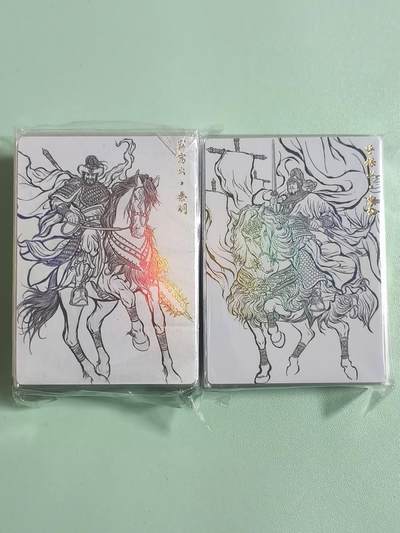 光影卡牌第26期，各家亲签，各家套卡，持续收拍品 - 张建东水浒大全套，108＋14特卡，线稿彩，2张有微瑕