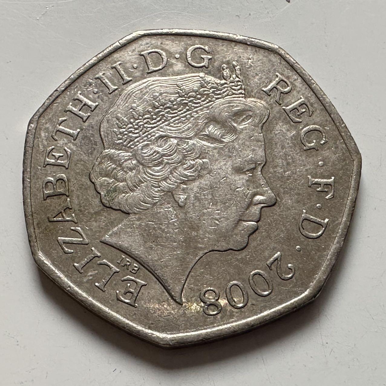 🌹外币初藏🌹🐯2025年第137场  每周二四六晚8️⃣点 接代拍 英国2008年50便士