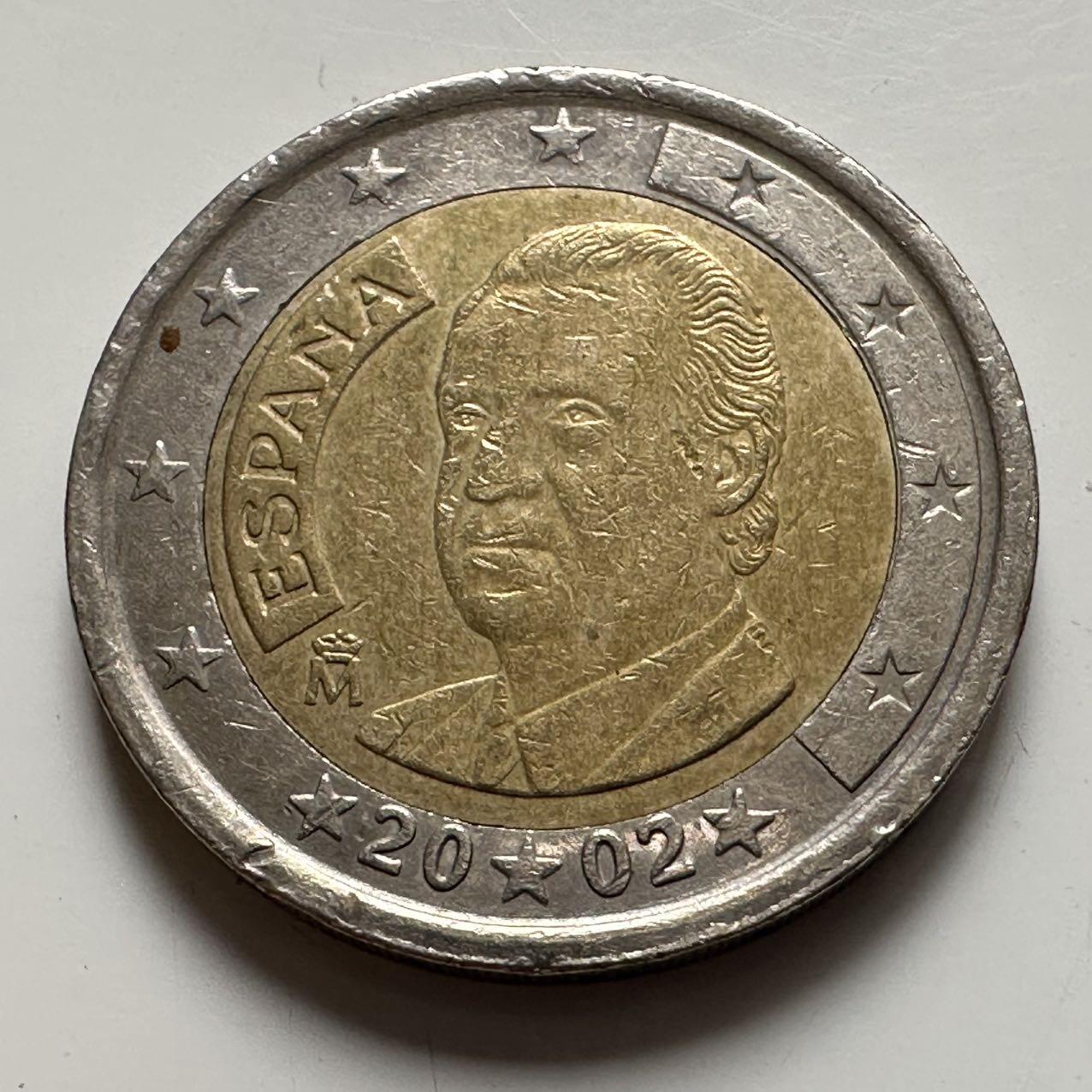 🌹外币初藏🌹🐯2025年第137场  每周二四六晚8️⃣点 接代拍 西班牙2002年2欧