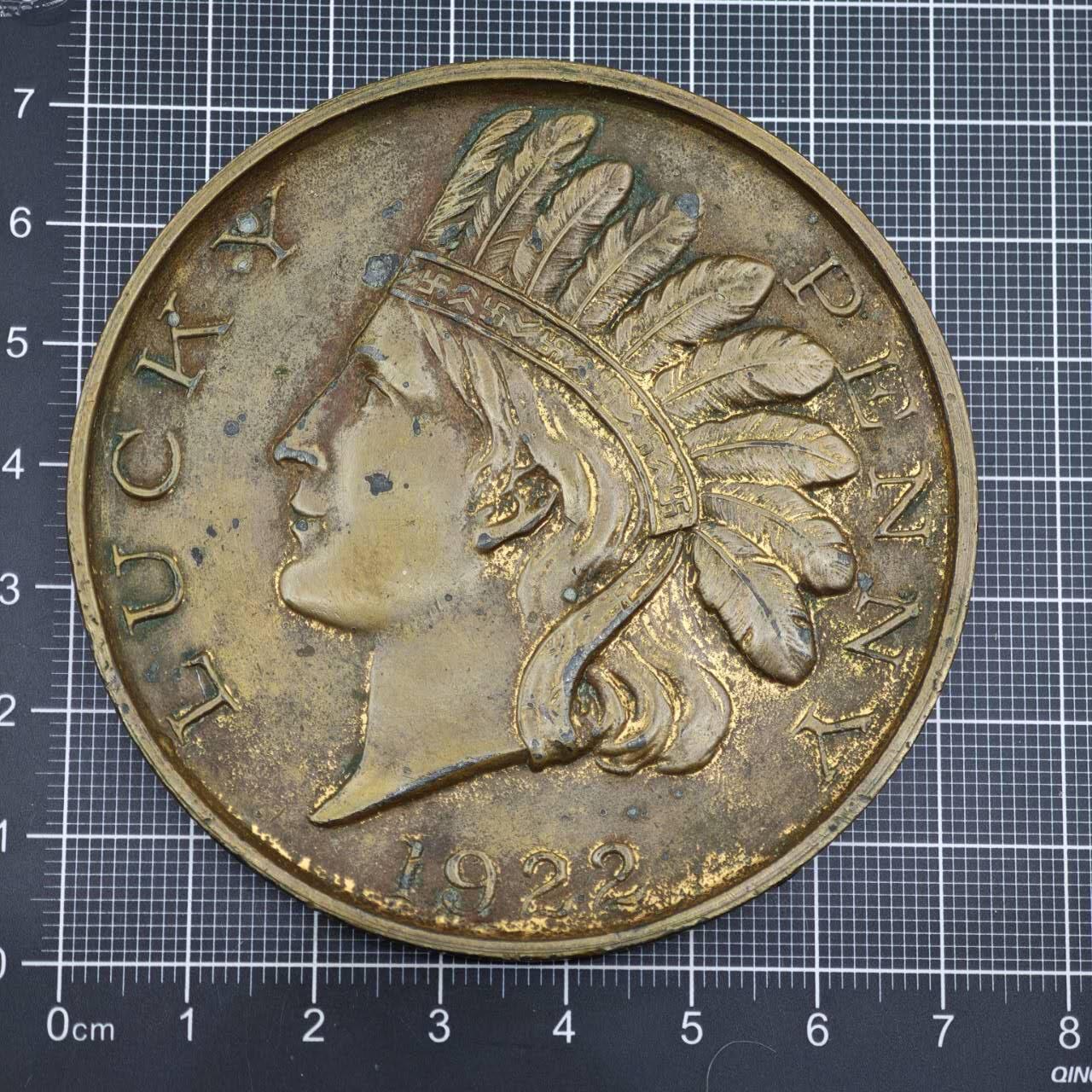 【淘币小摊】限时拍第八百二十三拍  纪念章场  满百包邮可预留两周  周一统一发货   美国1922年幸运便士纪念章