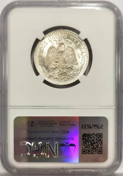 博洋堂世界钱币拍卖第150期（全场包邮） NGC MS66 墨西哥1944年50分鹰洋银币，高分难得