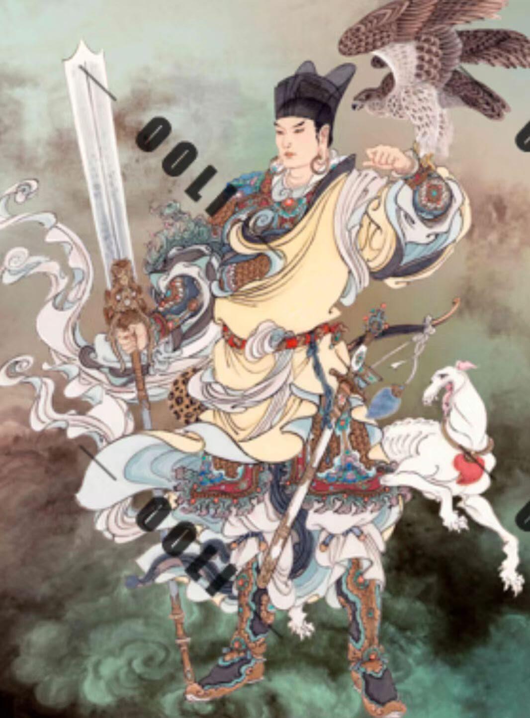 光影卡牌第26期，各家亲签，各家套卡，持续收拍品 焱卡文化神话中国3李云中老师绘二郎神浮雕折光10G