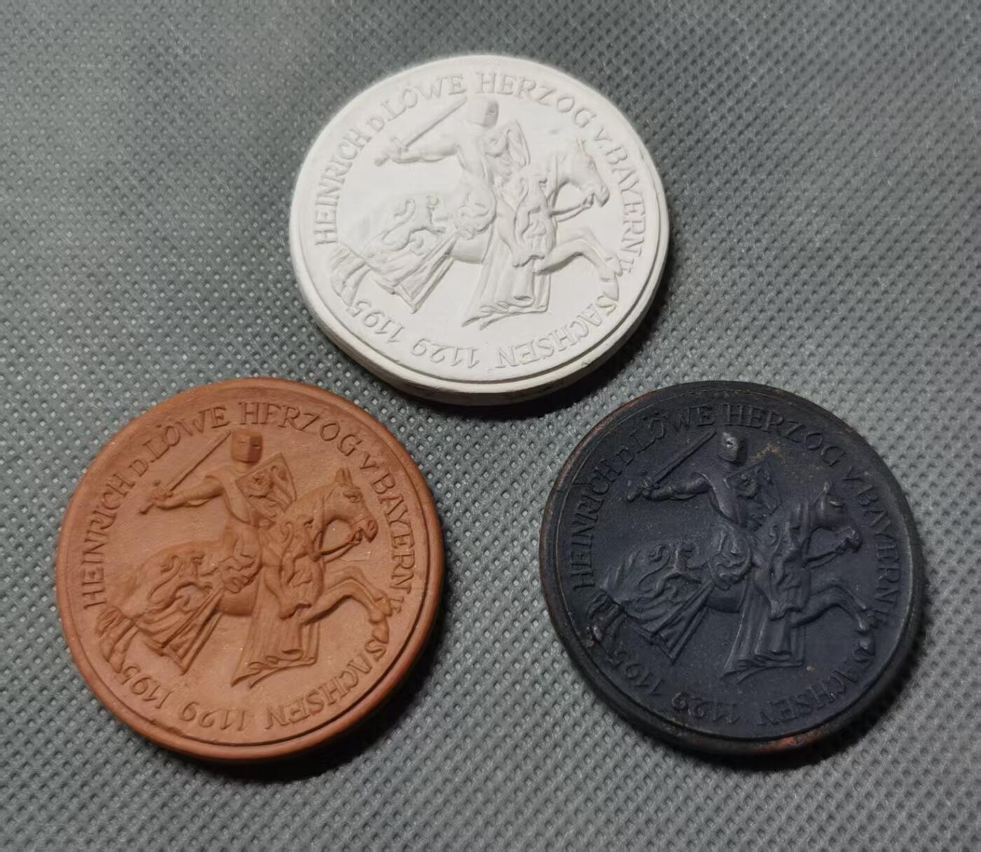 七河·世界钱币杂件水晶矿标小拍（总第30期） 藏家出品X577 巴伐利亚陶制纪念章（原盒） 1923年 