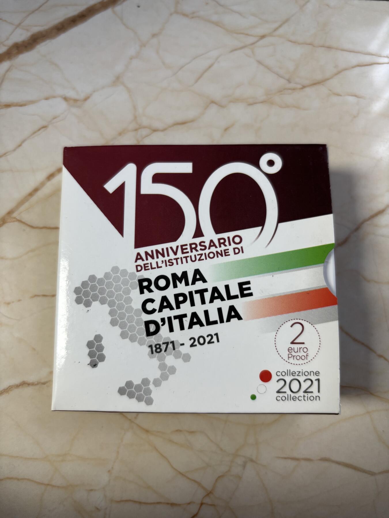 第184期拍卖 意大利2021年罗马成为首都150周年精制纪念币