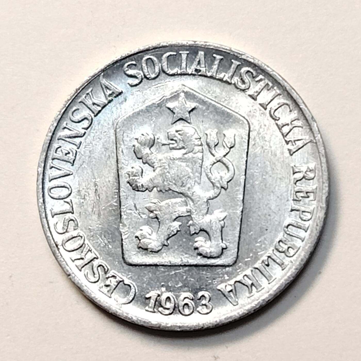 布加迪🐬～世界钱币(上海)🌾第 263 期 /  各国套币和散币 捷克斯洛伐克 1963年 3哈拉