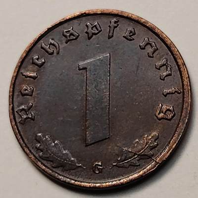 布加迪🐬～世界钱币(上海)🌾第 263 期 /  各国套币和散币 - 德国🇩🇪 1940年 1芬尼