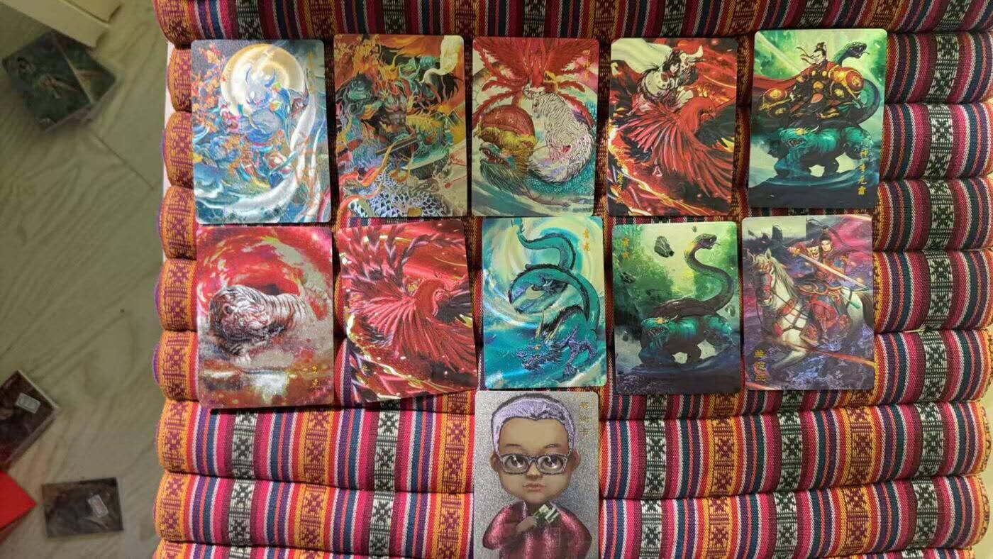 光影卡牌第26期，各家亲签，各家套卡，持续收拍品 百里隋唐特卡全粗11张