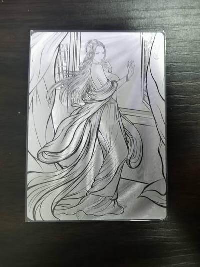 光影卡牌第26期，各家亲签，各家套卡，持续收拍品 - 张建东水浒，潘金莲线稿粗闪限编