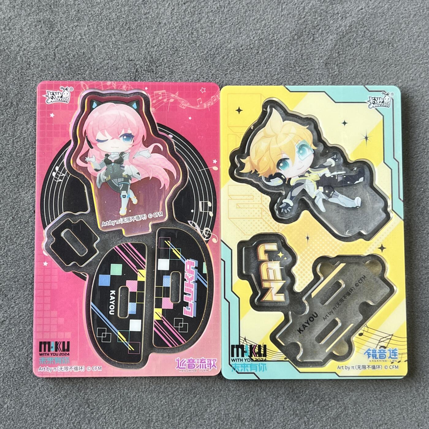 锦色铺子的潮玩拍第六期🌸🌸   卡游 初音未来 LUKA+LEN 立牌 两个