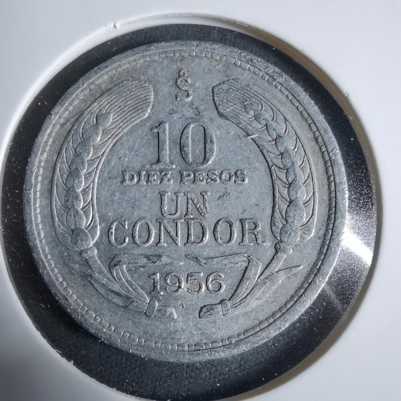 沼泽如烟--第923场 智利1956年10比索