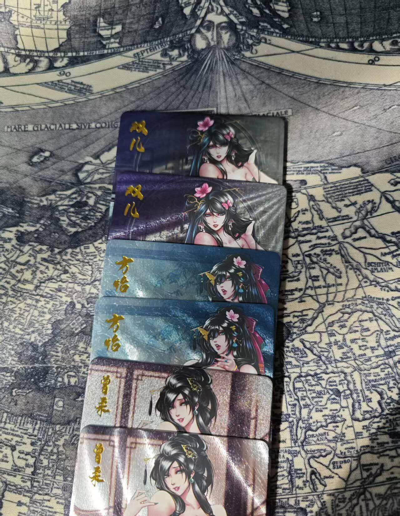 光影卡牌第26期，各家亲签，各家套卡，持续收拍品 逍遥鹿鼎记女性人物粗闪卡如图，一套6张