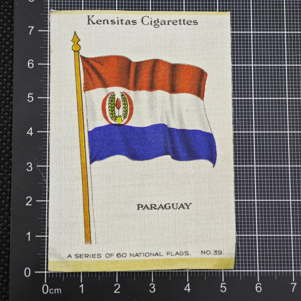 【淘币小摊】限时拍第八百二十三拍  纪念章场  满百包邮可预留两周  周一统一发货     英国印刷布旗帜巴拉圭