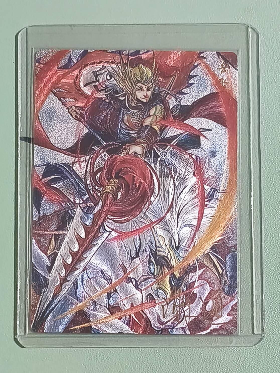 光影卡牌第26期，各家亲签，各家套卡，持续收拍品 苍海承风文创，谢道签名岳飞，粗闪工艺