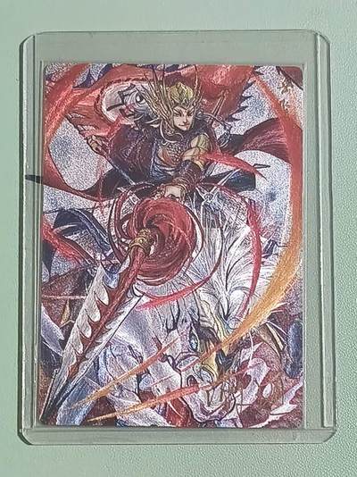 光影卡牌第26期，各家亲签，各家套卡，持续收拍品 - 苍海承风文创，谢道签名岳飞，粗闪工艺