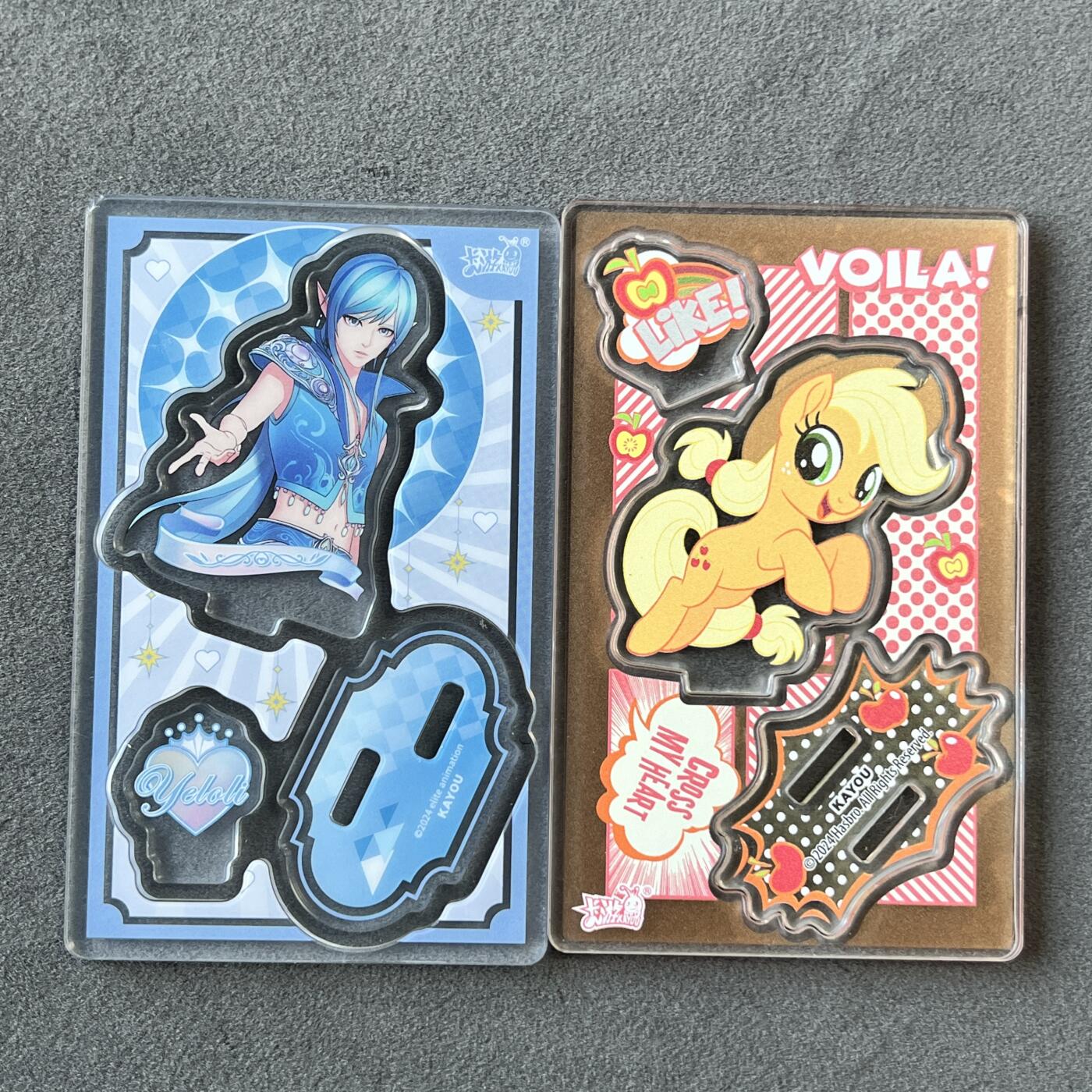 锦色铺子的潮玩拍第六期🌸🌸   卡游 叶罗丽+小马宝莉  冰王子+苹果嘉儿  立牌