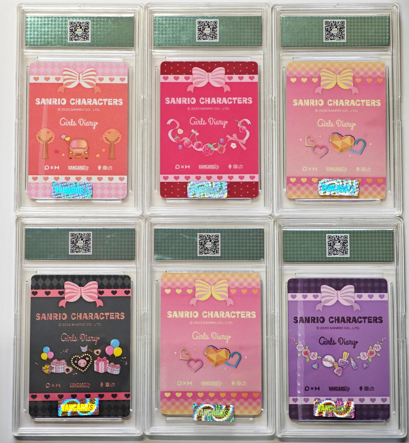 白泽拍卖卡牌手绘专场第29期（忽有故人心上过，回首山河已是秋） 2023 万画云游 三丽欧 女生日记 6张 美乐蒂  彩闪 官封卡砖