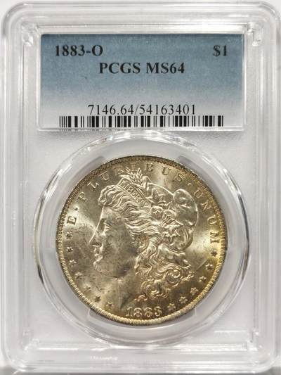 博洋堂藏家专场系列之美国钱币白金之夜专场②暨第152期（全场包邮）  - PCGS MS64 美国1883 O 十字转光-4