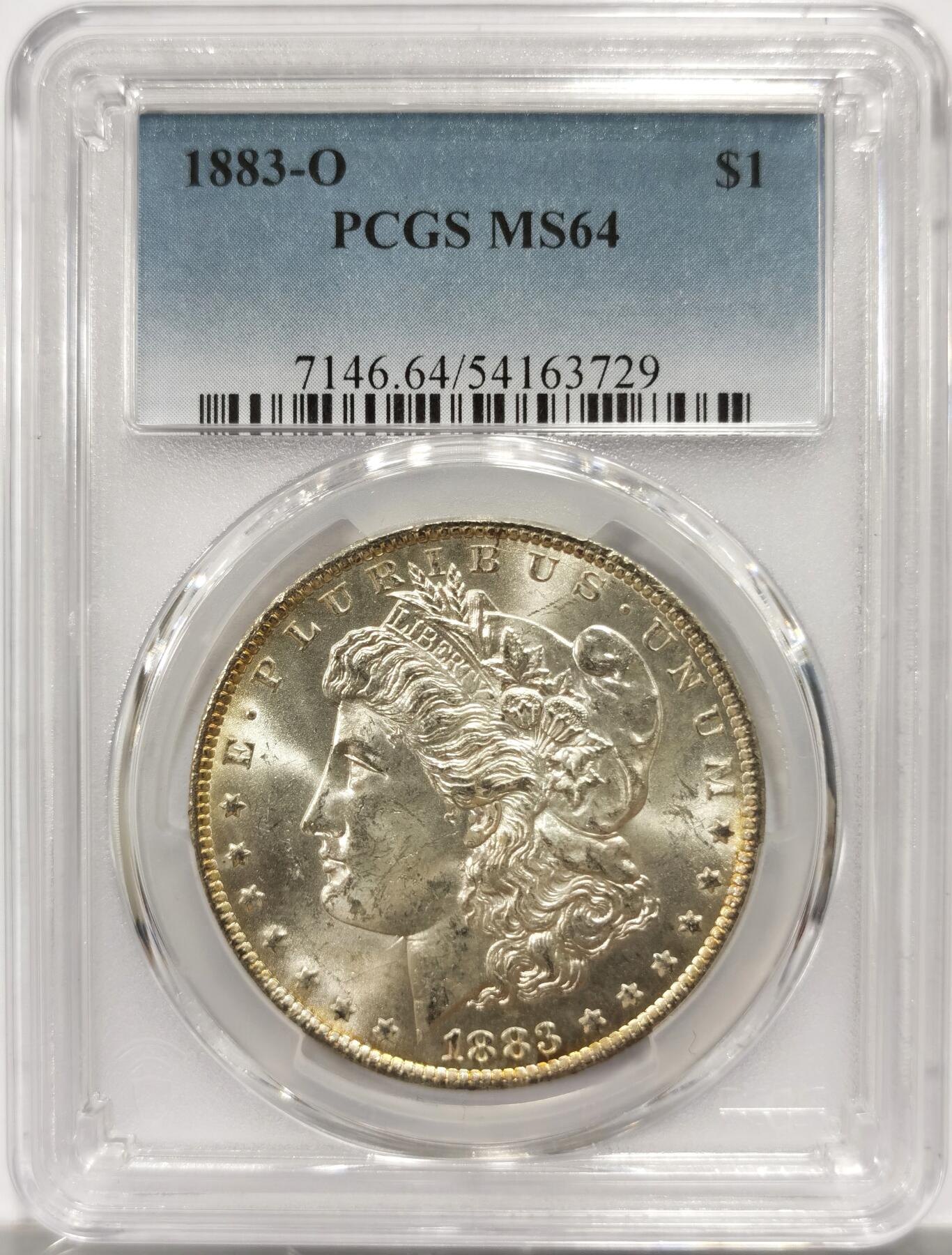 博洋堂藏家专场系列之美国钱币白金之夜专场②暨第152期（全场包邮）  PCGS MS64 美国1883 O 五彩包浆-8