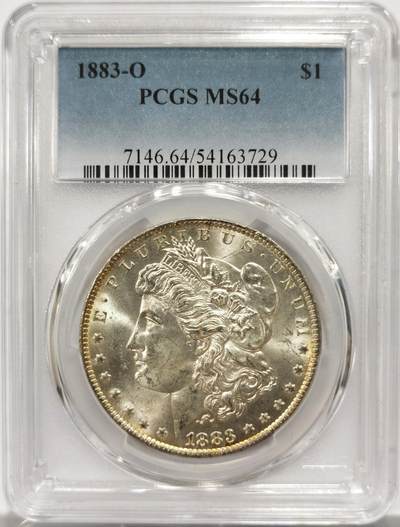 博洋堂藏家专场系列之美国钱币白金之夜专场②暨第152期（全场包邮）  - PCGS MS64 美国1883 O 五彩包浆-8