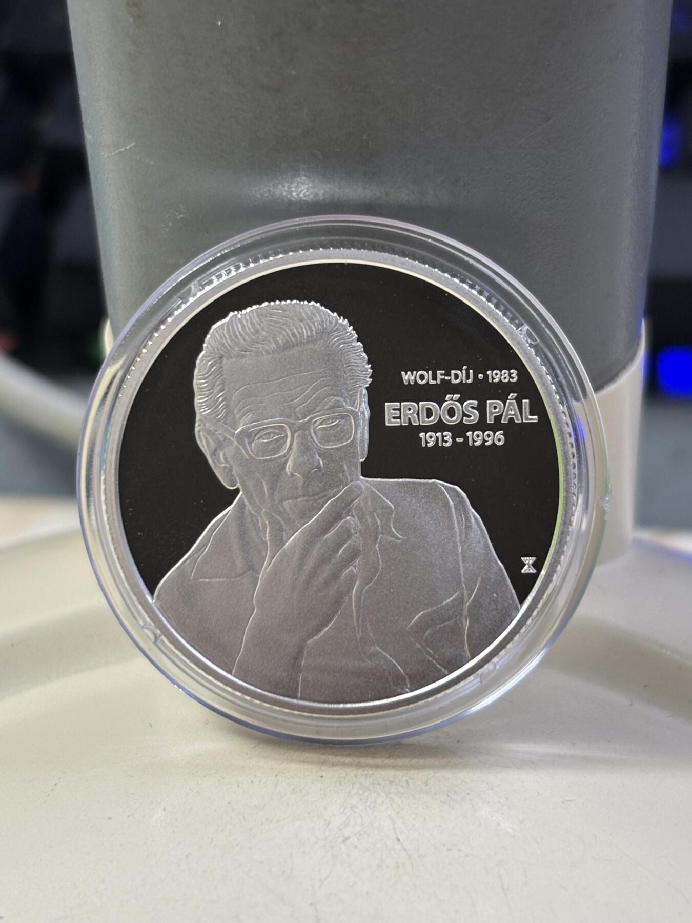 第184期拍卖 匈牙利2023年埃尔德斯·帕尔数学家精制纪念银币带证书，925银，12.5克，发行4000枚